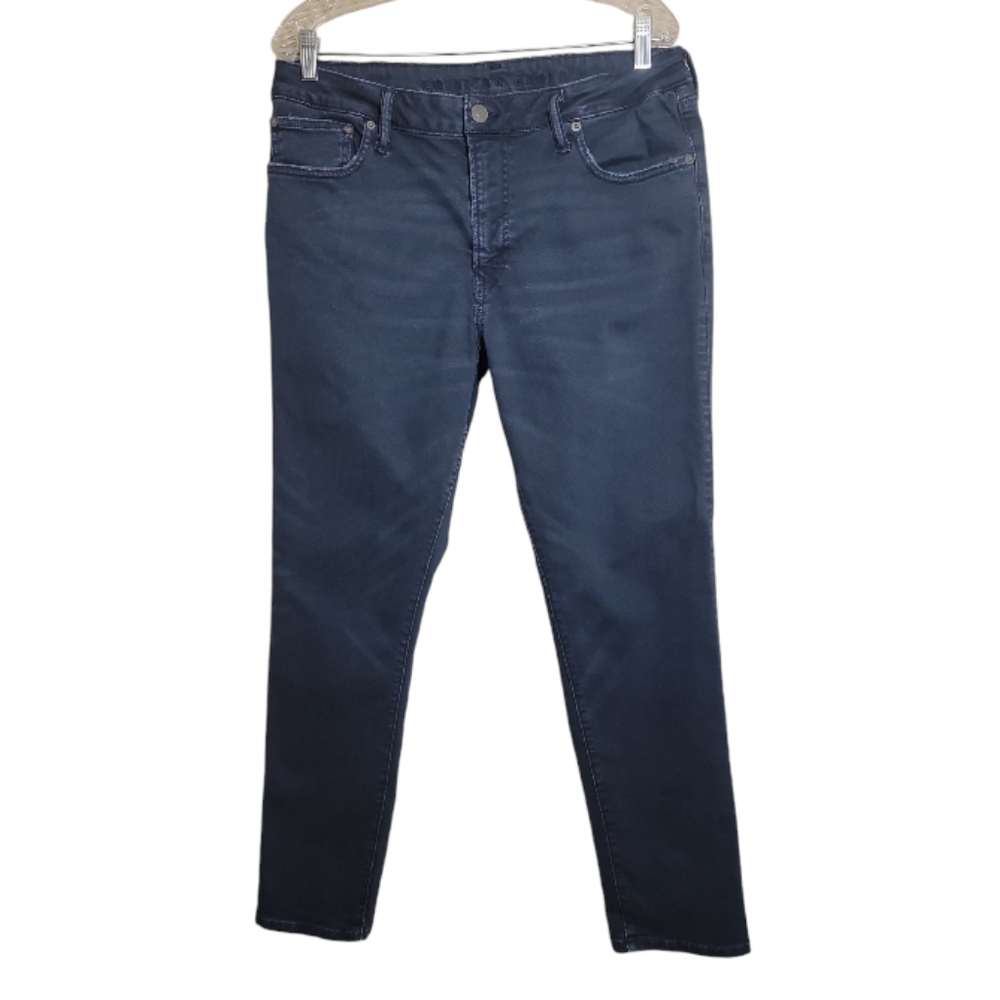 American Eagle next level flex men’s slim jeans 34x30 dark wash stretch denim